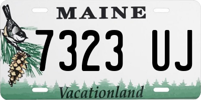ME license plate 7323UJ