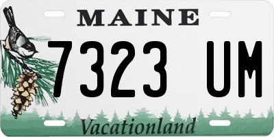 ME license plate 7323UM