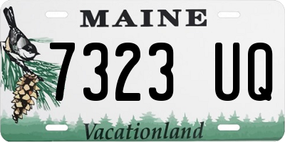 ME license plate 7323UQ