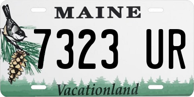 ME license plate 7323UR