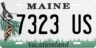 ME license plate 7323US