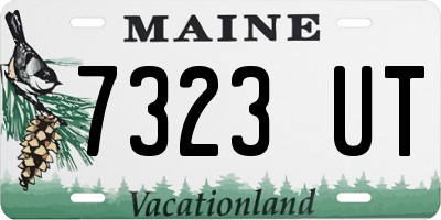ME license plate 7323UT