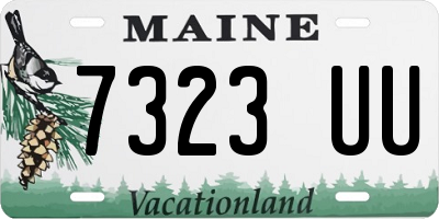 ME license plate 7323UU