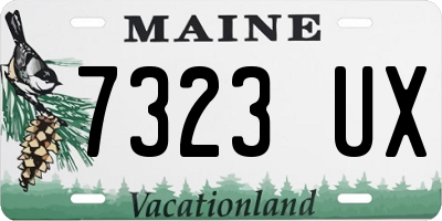 ME license plate 7323UX