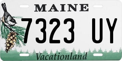 ME license plate 7323UY