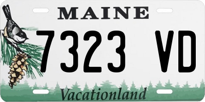 ME license plate 7323VD