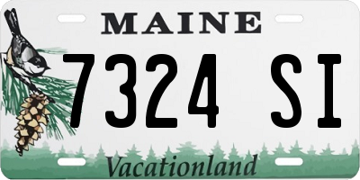 ME license plate 7324SI
