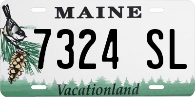 ME license plate 7324SL