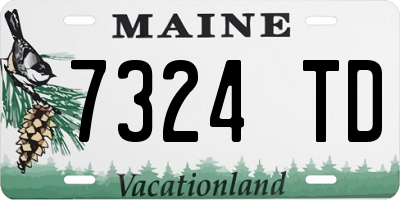 ME license plate 7324TD
