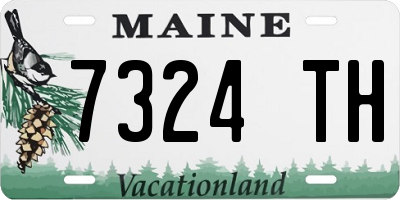 ME license plate 7324TH