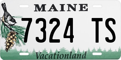 ME license plate 7324TS