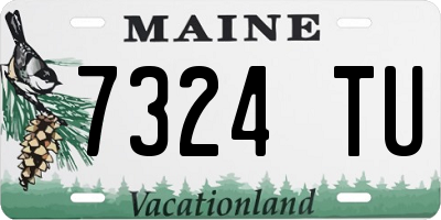 ME license plate 7324TU