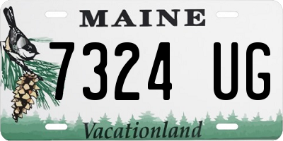 ME license plate 7324UG