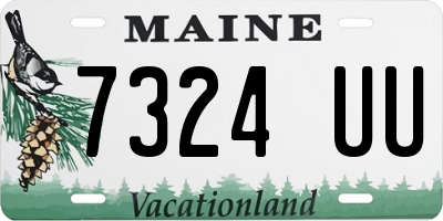 ME license plate 7324UU