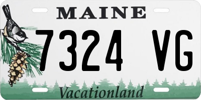 ME license plate 7324VG