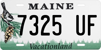 ME license plate 7325UF