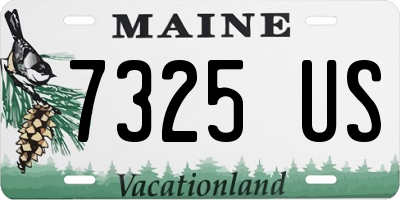 ME license plate 7325US