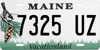 ME license plate 7325UZ