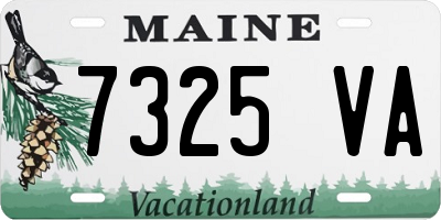 ME license plate 7325VA