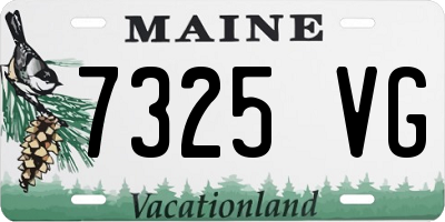 ME license plate 7325VG