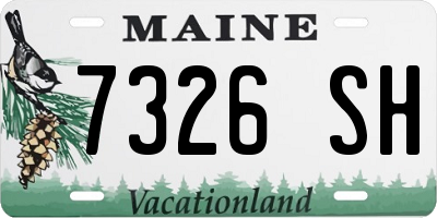 ME license plate 7326SH