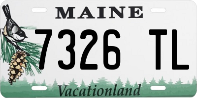ME license plate 7326TL