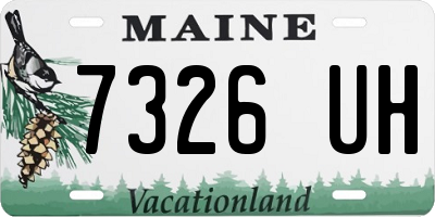 ME license plate 7326UH