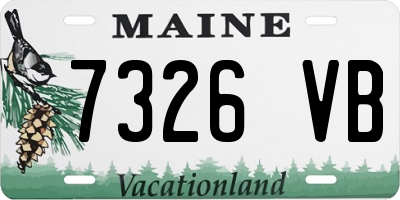 ME license plate 7326VB