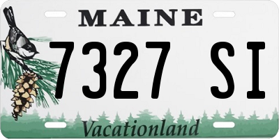 ME license plate 7327SI