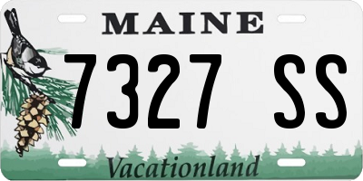 ME license plate 7327SS