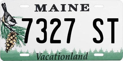 ME license plate 7327ST