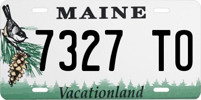 ME license plate 7327TO