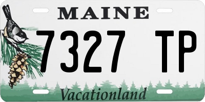 ME license plate 7327TP