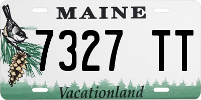 ME license plate 7327TT