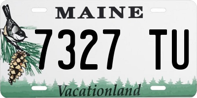 ME license plate 7327TU