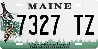 ME license plate 7327TZ