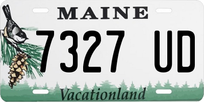 ME license plate 7327UD