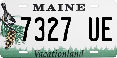 ME license plate 7327UE