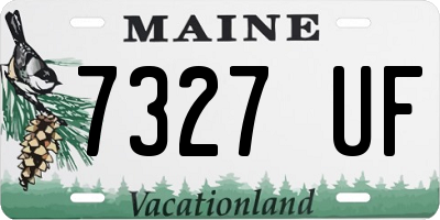 ME license plate 7327UF