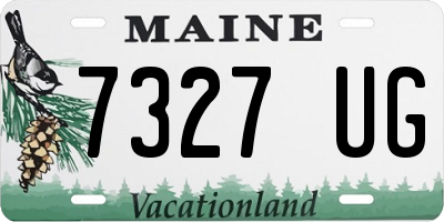 ME license plate 7327UG