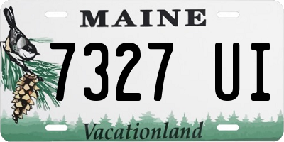 ME license plate 7327UI