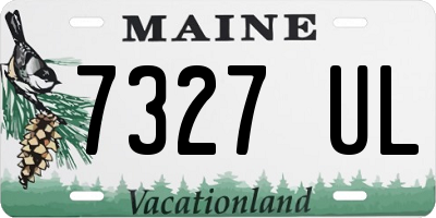 ME license plate 7327UL