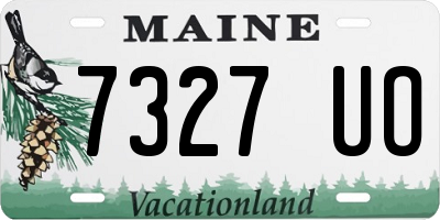 ME license plate 7327UO
