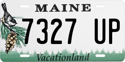 ME license plate 7327UP
