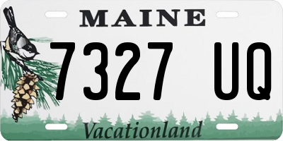 ME license plate 7327UQ