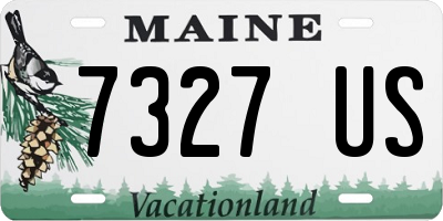 ME license plate 7327US