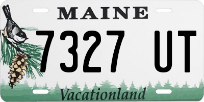 ME license plate 7327UT