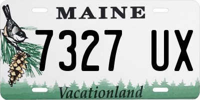 ME license plate 7327UX