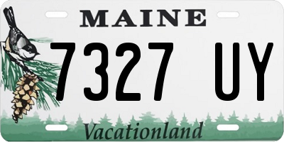 ME license plate 7327UY