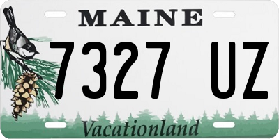 ME license plate 7327UZ